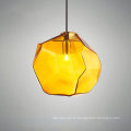 Lampe à suspension de lave de fonte de boule de verre de lustre d&#39;intérieur en gros